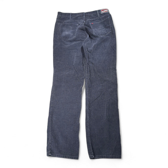 Vintage Gap Pants Mens 35x33 Blue Corduroy Pioneer Straight Talon Zip 80s - Picture 2 of 12
